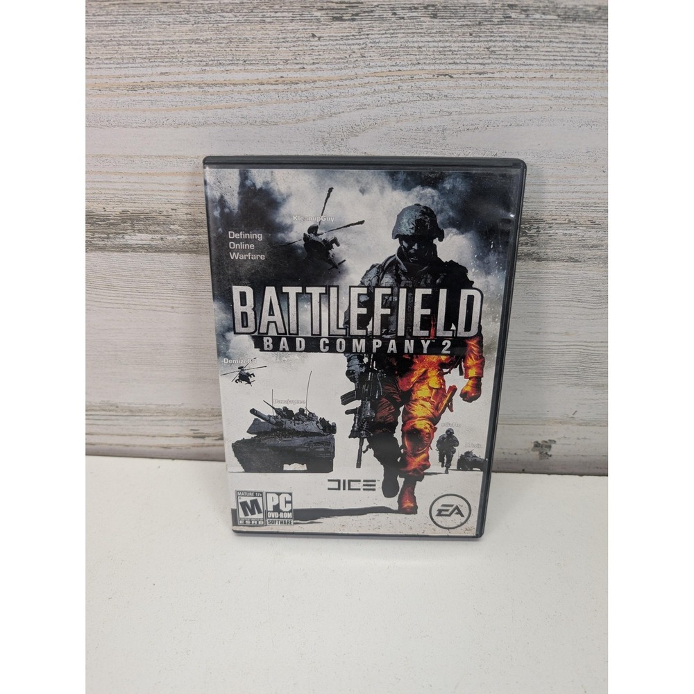 Battlefield‎ Bad Company 2 PC Game EA Shooter Multiplayer Online M Manual